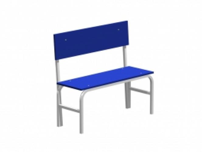 Скамья гардеробная со спинкой (лдсп) 850х2000х375